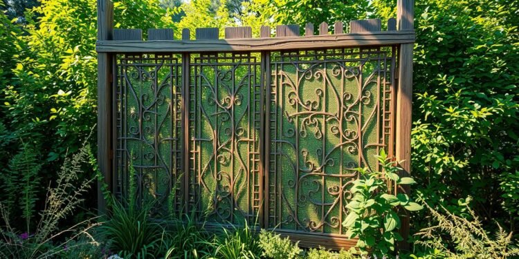 ausgefallen sichtschutz garten selber machen