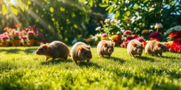 ratten am hellichten tag im garten