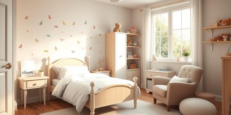 schmales kleines kinderzimmer einrichten