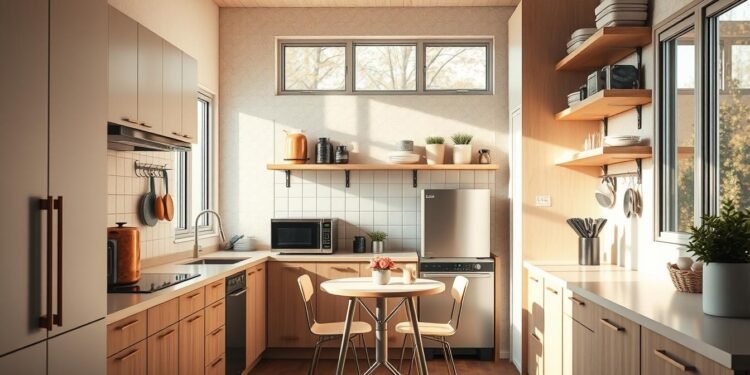 sehr kleine küche einrichten