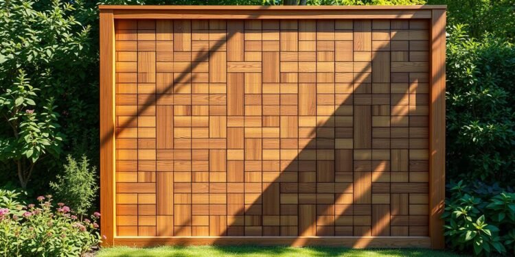 sichtschutz holz selber bauen